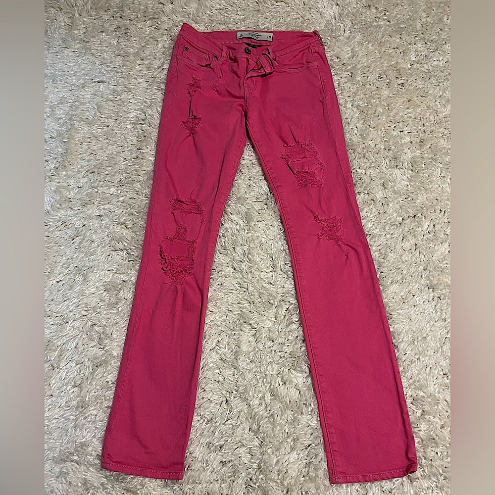 Pink denim